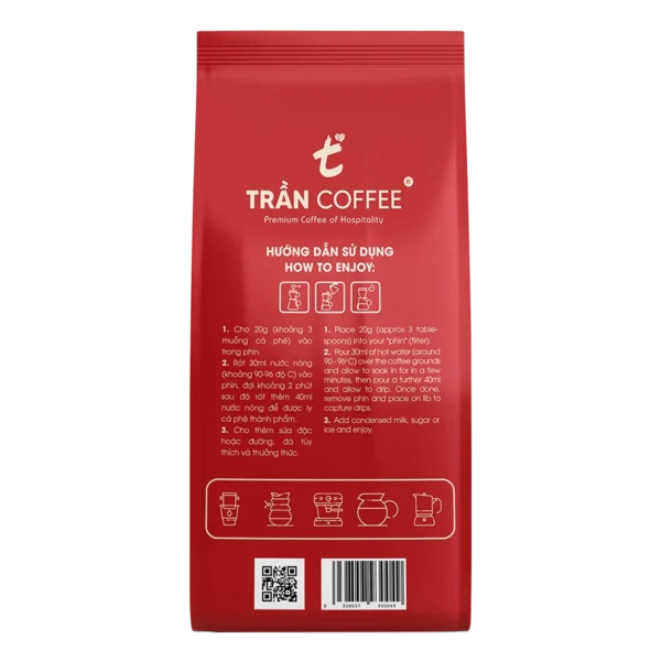 Mặt sau Premium Blend